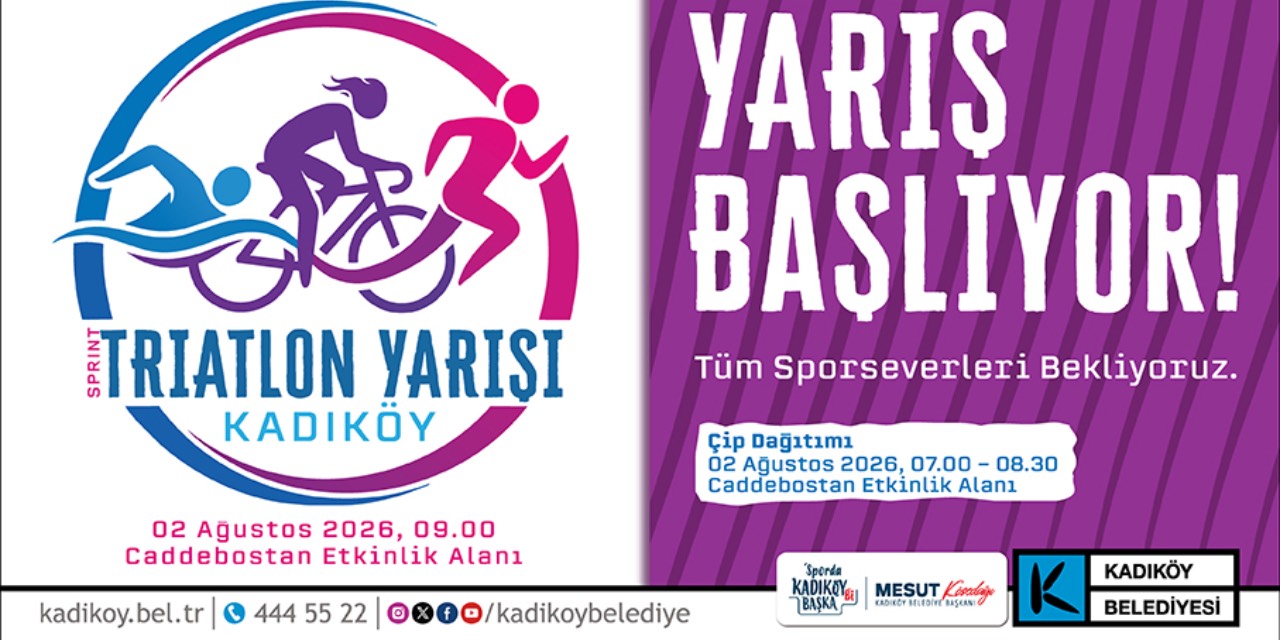 Kadıköy Sprint Triatlonu 2 Ağustos’ta düzenlenecek