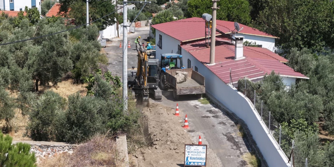 Söke Atburgazı Mahallesi’nde içme suyu hattı yenileniyor