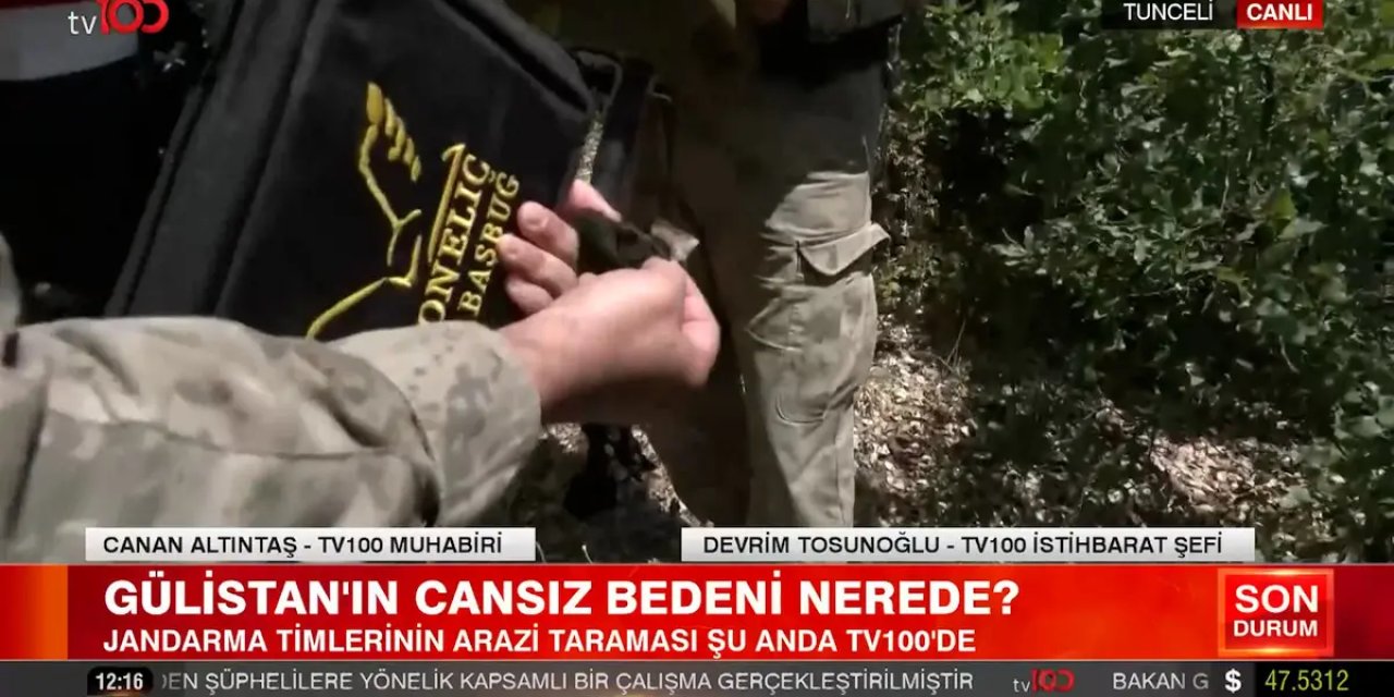 Gülistan Doku'nun arandığı bölgede kadın çorabı bulundu
