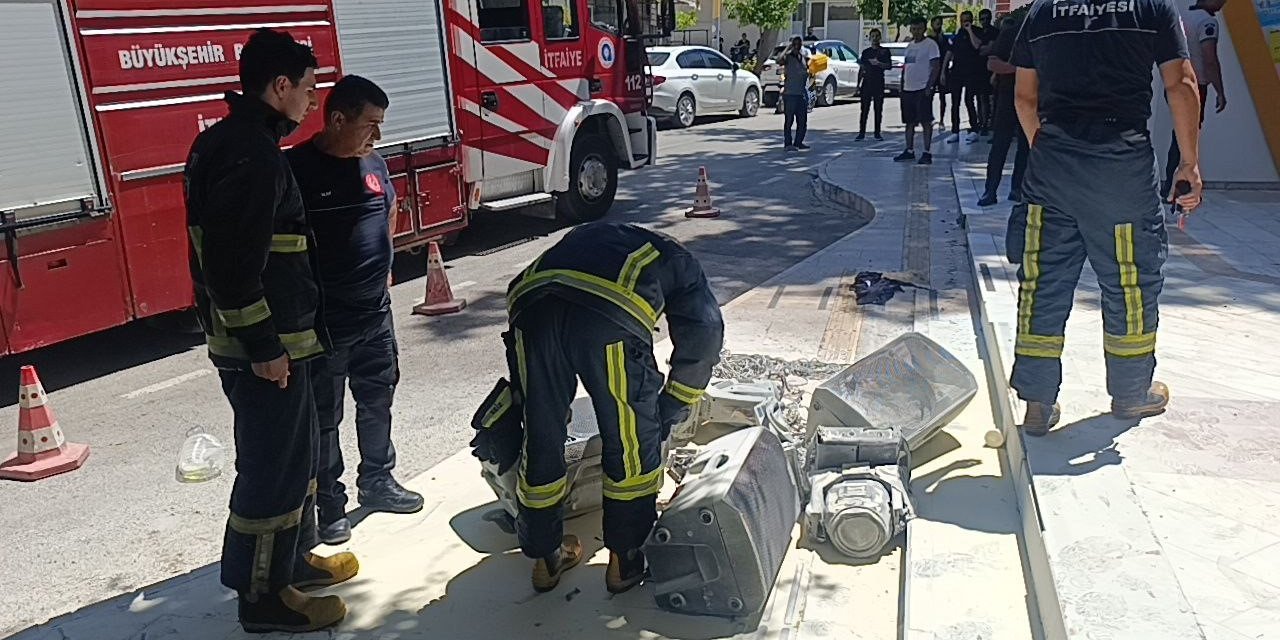 840 bin TL ceza yedi belediye önünde yaktı