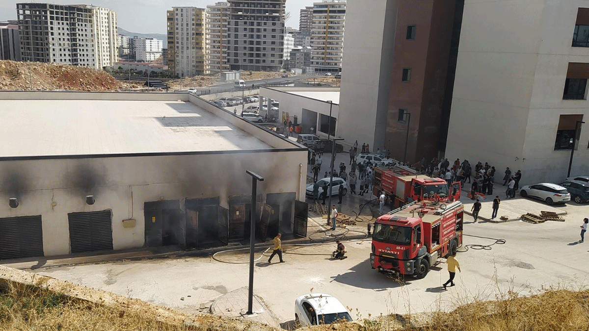 Mardin'de 300 yataklı hastanede yangın