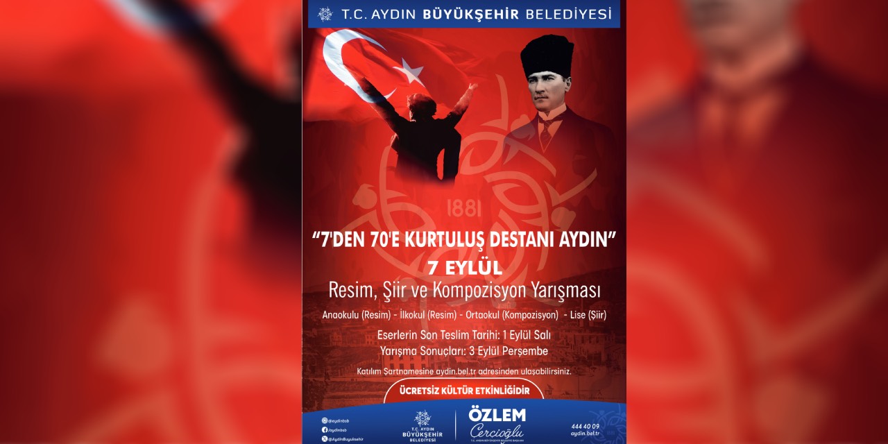 Aydın’da 7 Eylül temalı ödüllü yarışma