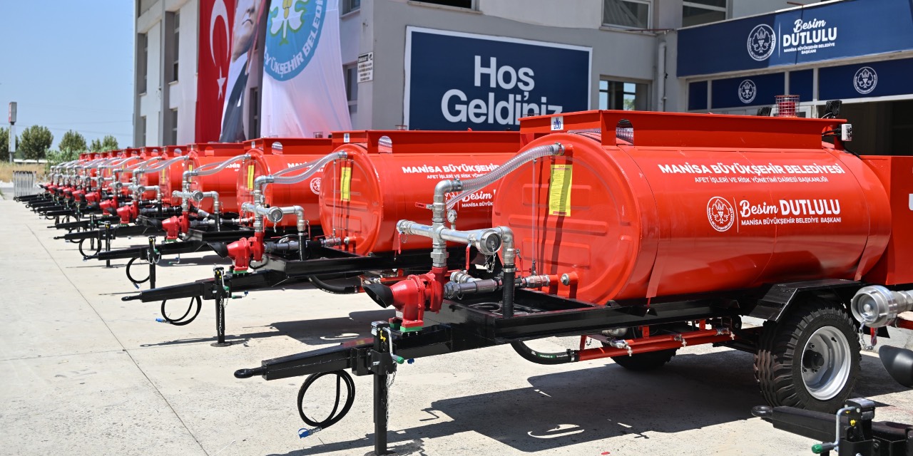 Manisa’da kırsal mahallelere yangınlara karşı 100 tanker