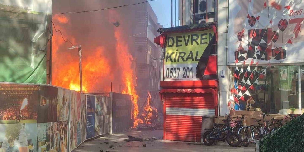 Kocaeli'de korkutan yangın