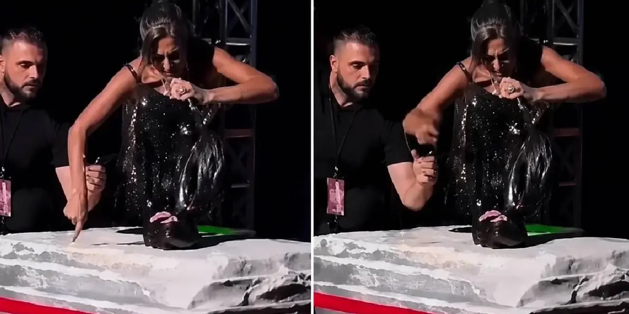 Yıldız Tilbe yardım etmek isteyen güvenlik görevlisine tepki gösterdi