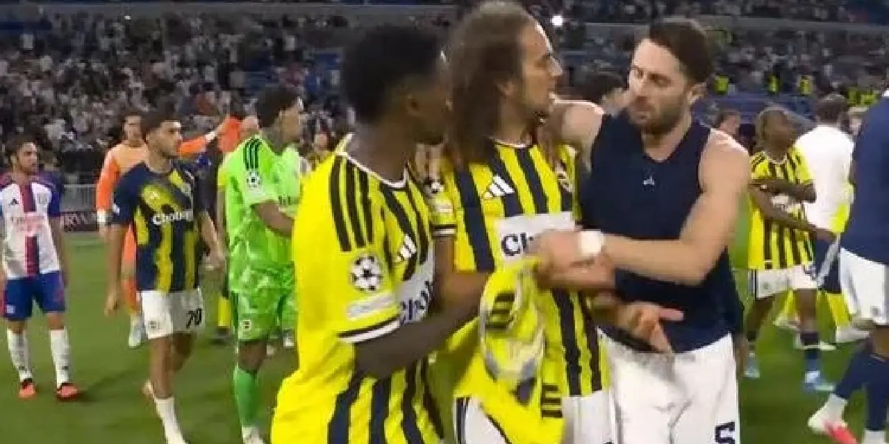 Lyon-Fenerbahçe maçı sonrası ortalık karıştı: Guendouzi'ye uçan tekme, Aziz Yıldırım çılgına döndü