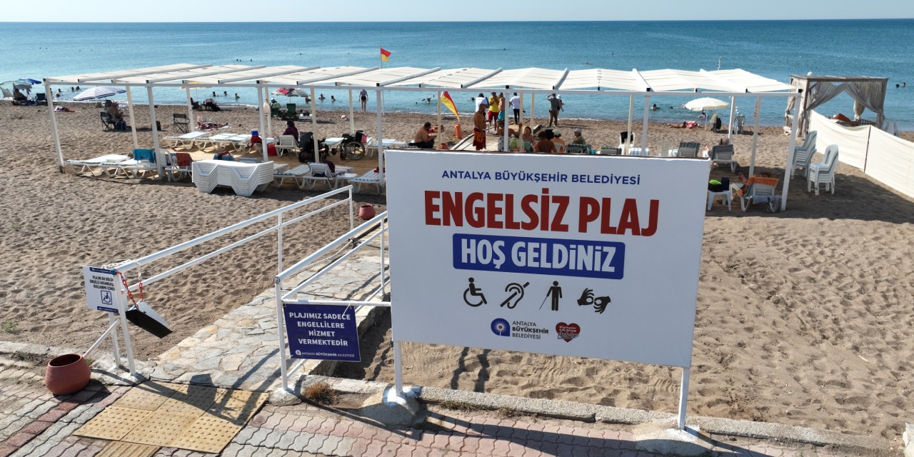 Antalya’da engelsiz plajlardan 45 bin kişi yararlandı