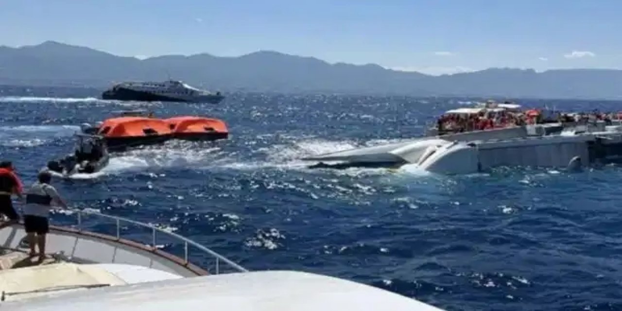 Girne açıklarındaki gemi kazasında son durumu Bakan Uraloğlu açıkladı