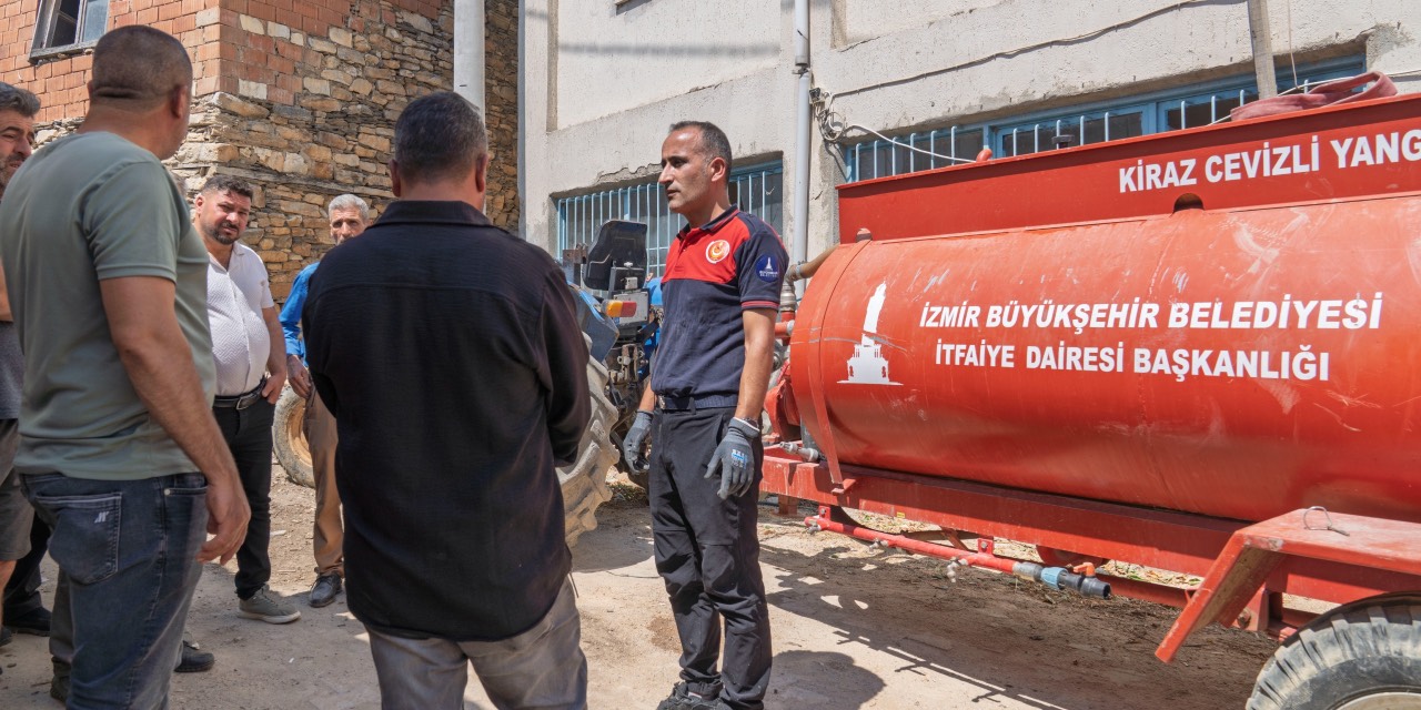 İzmir’in kırsal mahallelerinde yangın riskine karşı hazırlık