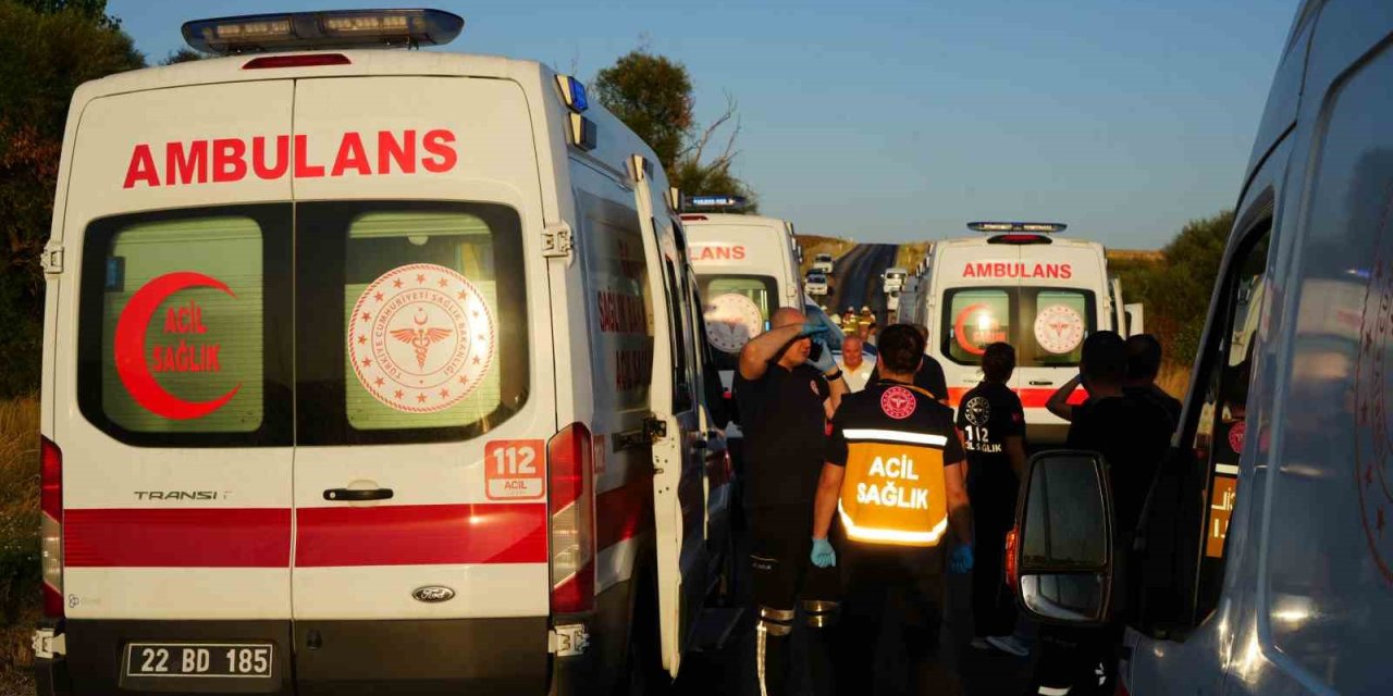 Edirne'de zincirleme kaza