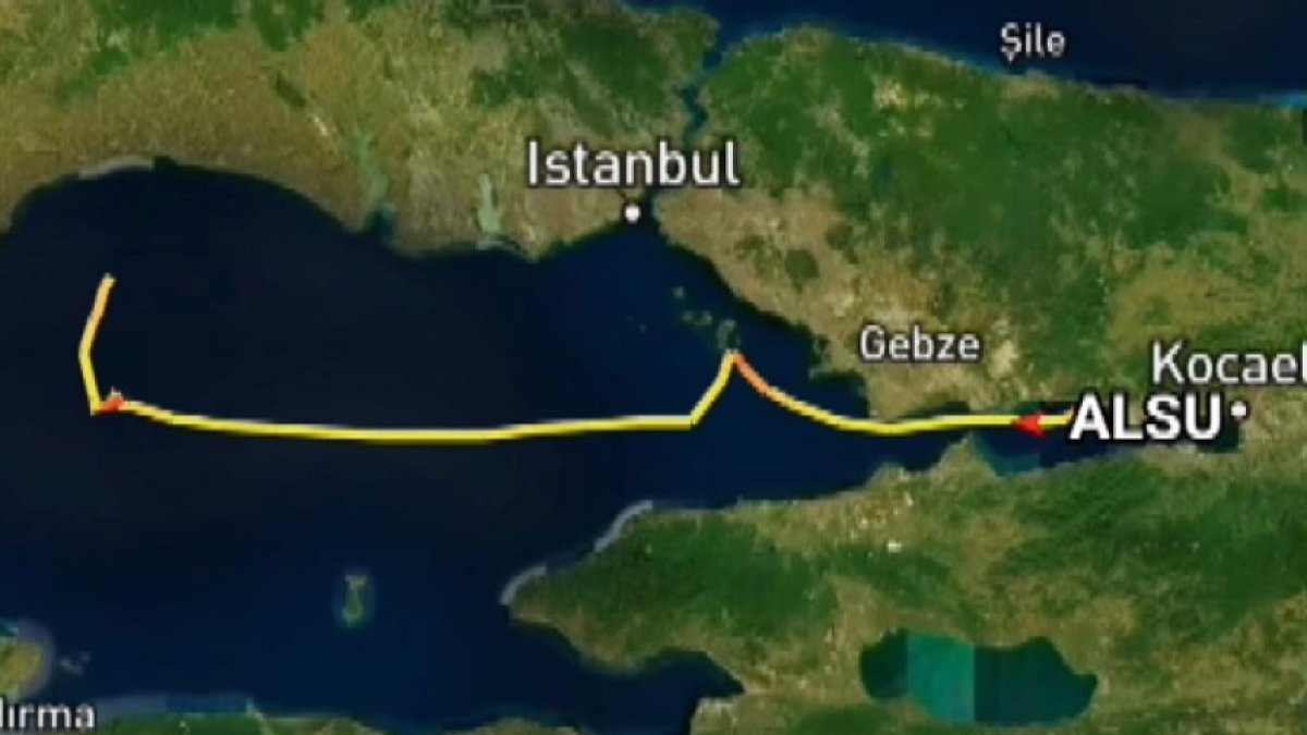 Silivri açıklarında iki gemi çarpıştı: Gemilerin rotası radara böyle yansıdı