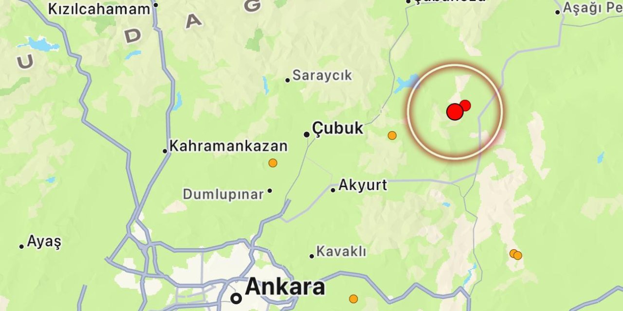 Ankara'da peş peşe deprem