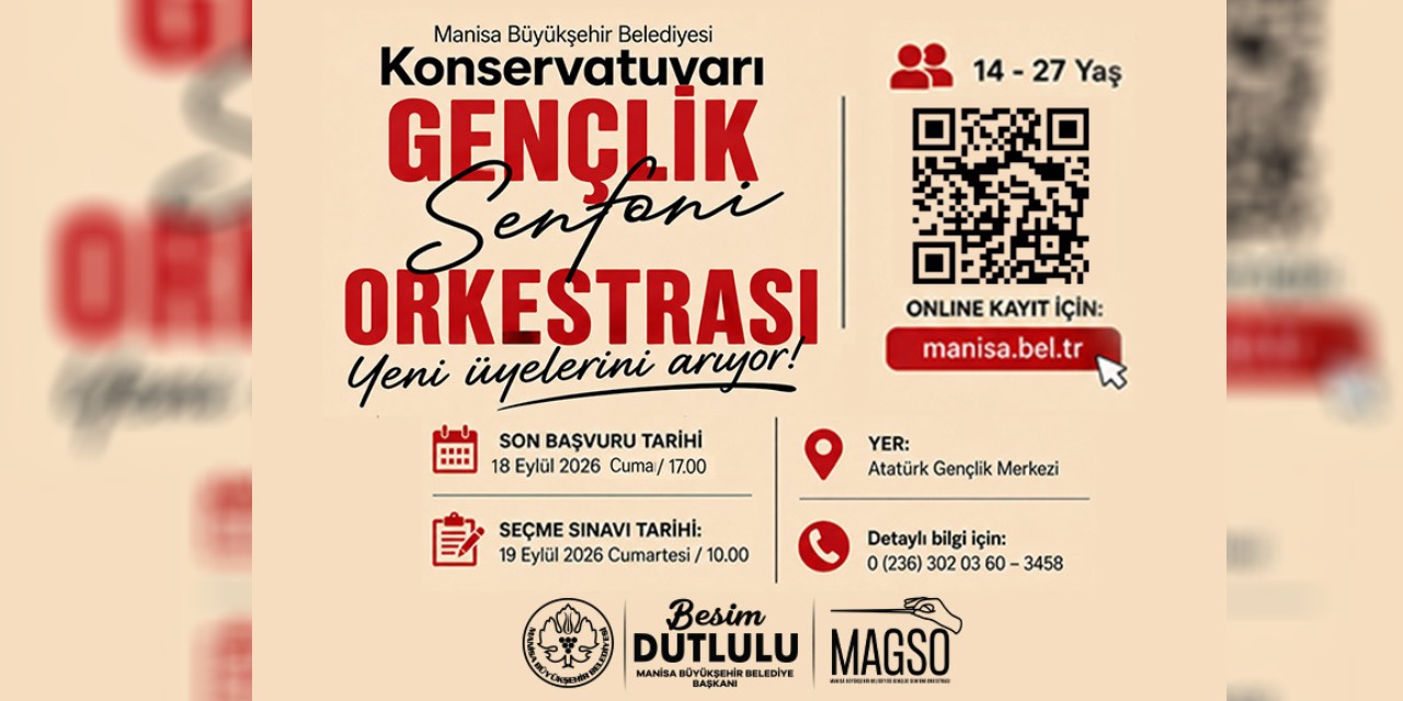 Manisa’da Gençlik Senfoni Orkestrası yeni müzisyenlerini arıyor