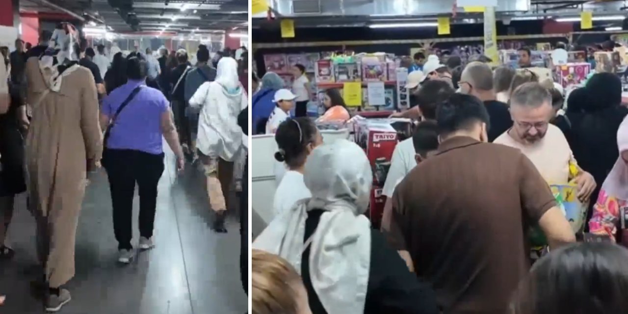 Bahçelievler’de indirim günleri yoğunluğu: Vatandaşlar AVM’ye akın etti