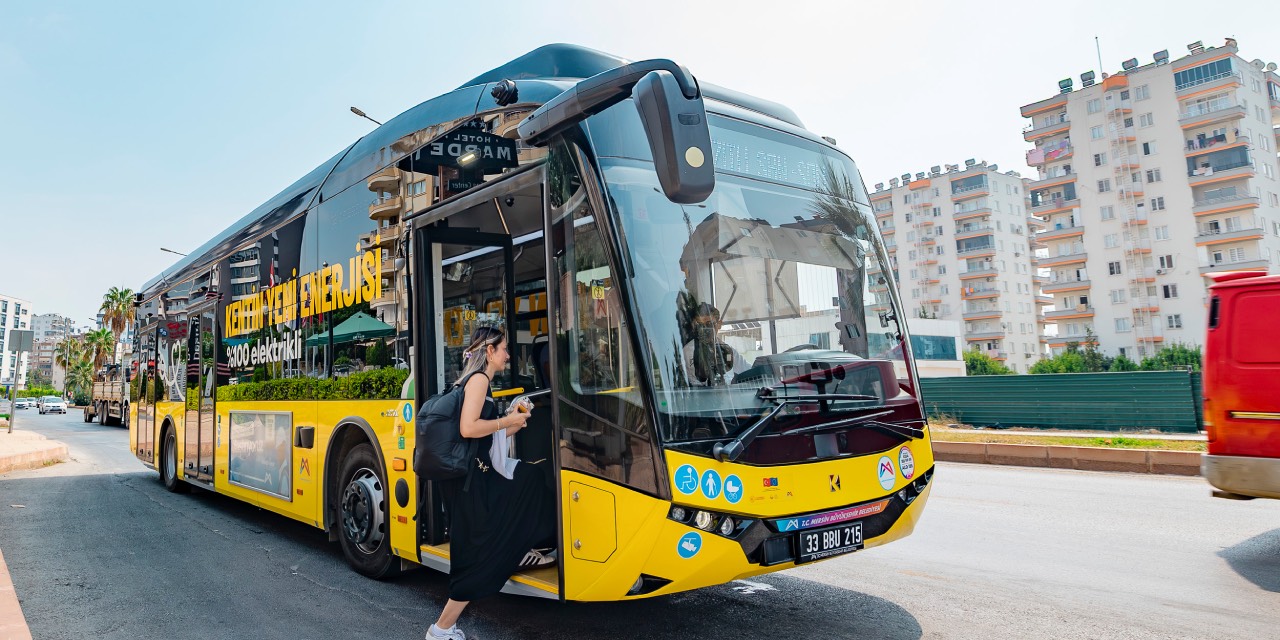 Mersin’de elektrikli otobüsler vatandaşların beğenisini kazandı