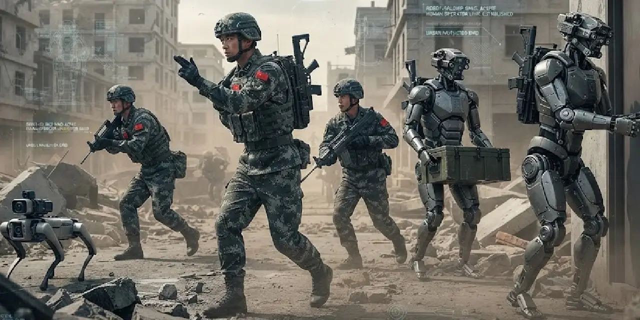 Aynı timde görev yapacaklar: Çin, robot asker dönemini resmen başlatıyor