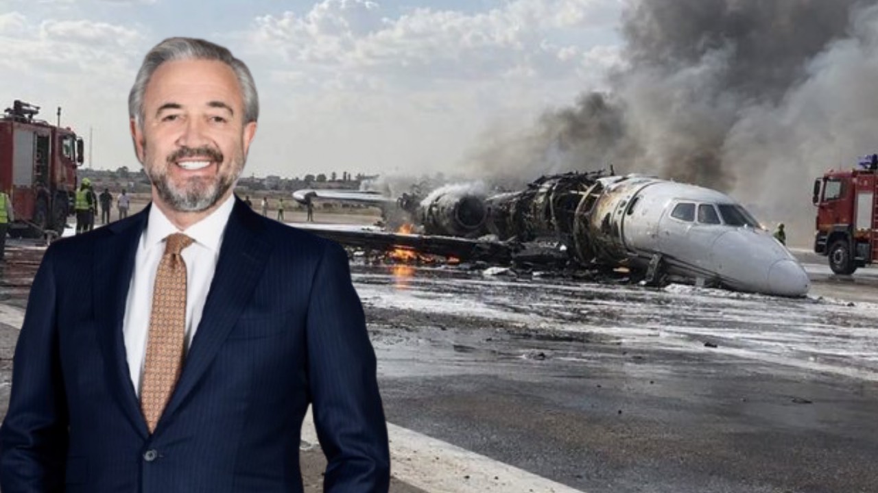 Hamdi Akın’ın özel jeti Libya’da kaza yaptı: Pistten çıktı, uçak parçalandı