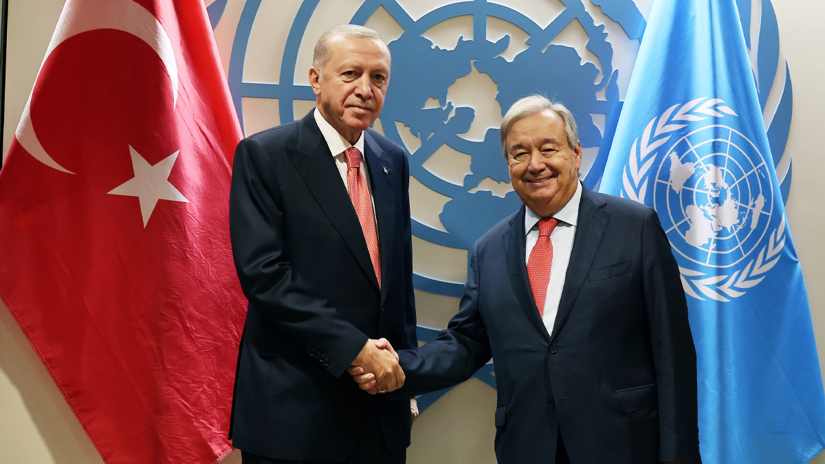 CB Erdoğan, BM Genel Sekreteri Guterres ile bir araya geldi