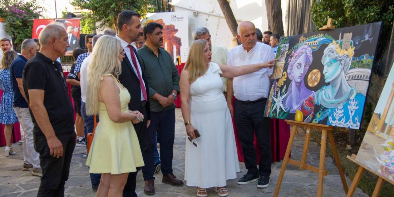 Manavgat’ın doğal ve kültürel mirası resim sergisinde ele alındı