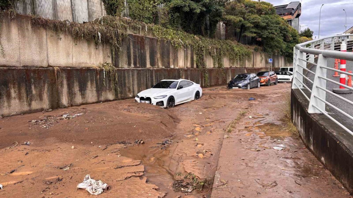 Rize ve Trabzon'da sağanak vurdu: Yollar göle döndü, duvar çöktü