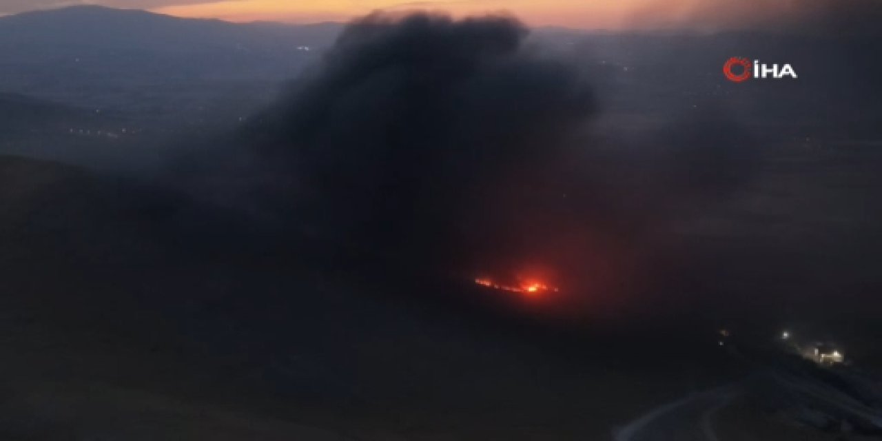 Elazığ'da yangın