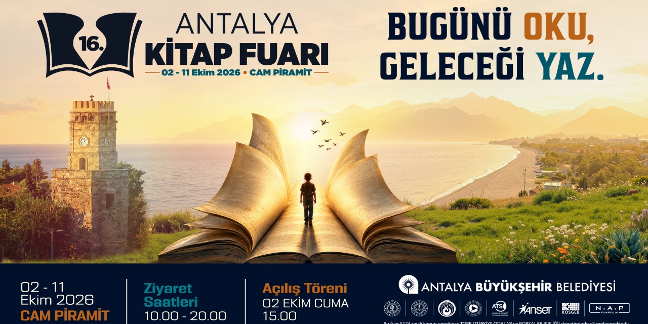 16. Antalya Kitap Fuarı 2 Ekim’de kapılarını açacak