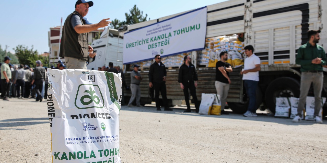 Ankara Büyükşehir'den 583 çiftçiye yüzde 50 hibeli kanola tohumu desteği