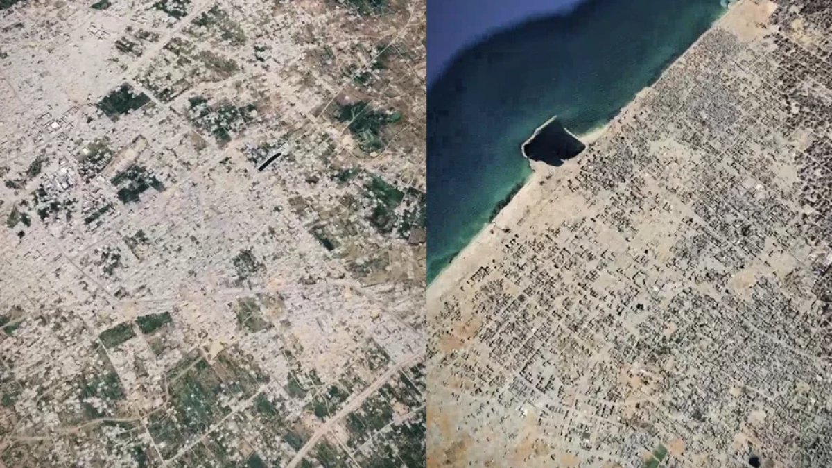Gazze’nin öncesi ve sonrası ortaya çıktı: Uydu görüntüleri yıkımı gözler önüne serdi