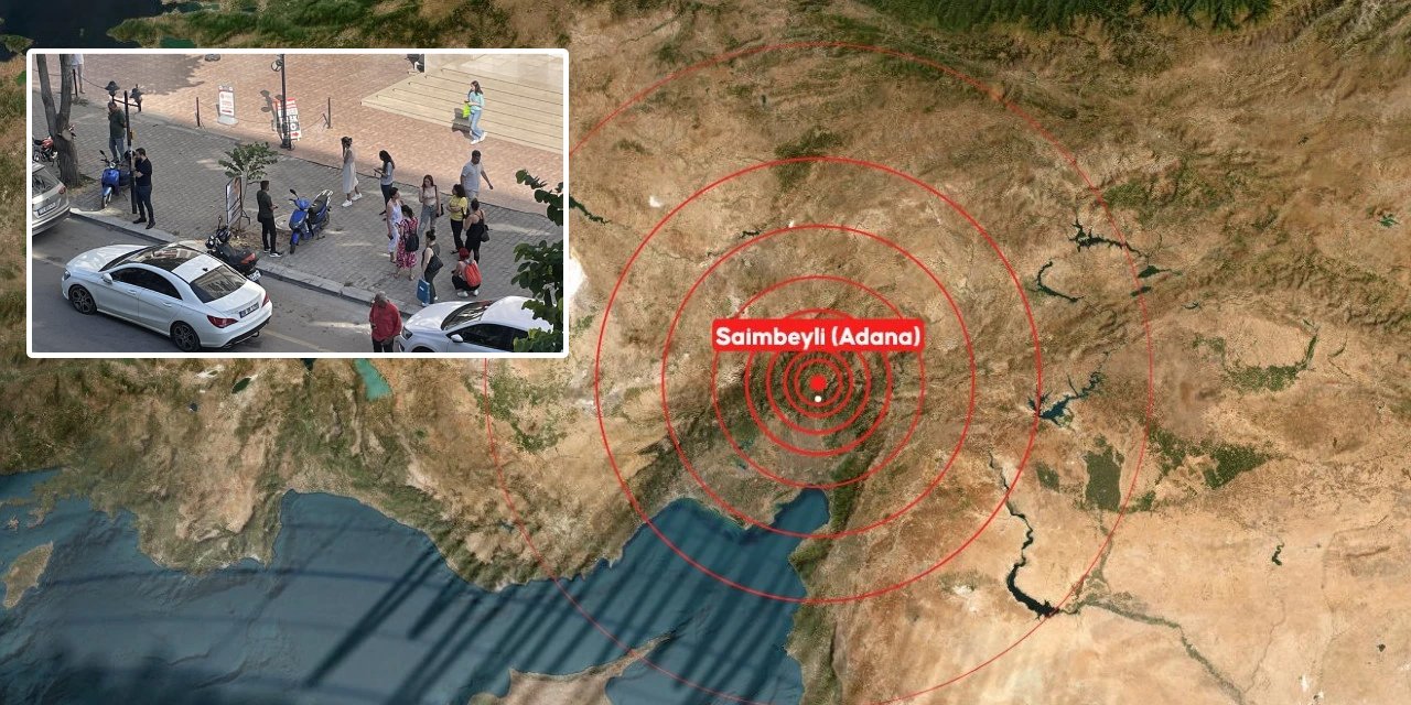 Adana ve Osmaniye peş peşe sallandı! 5.2'lik deprem sonrası panik anları kamerada