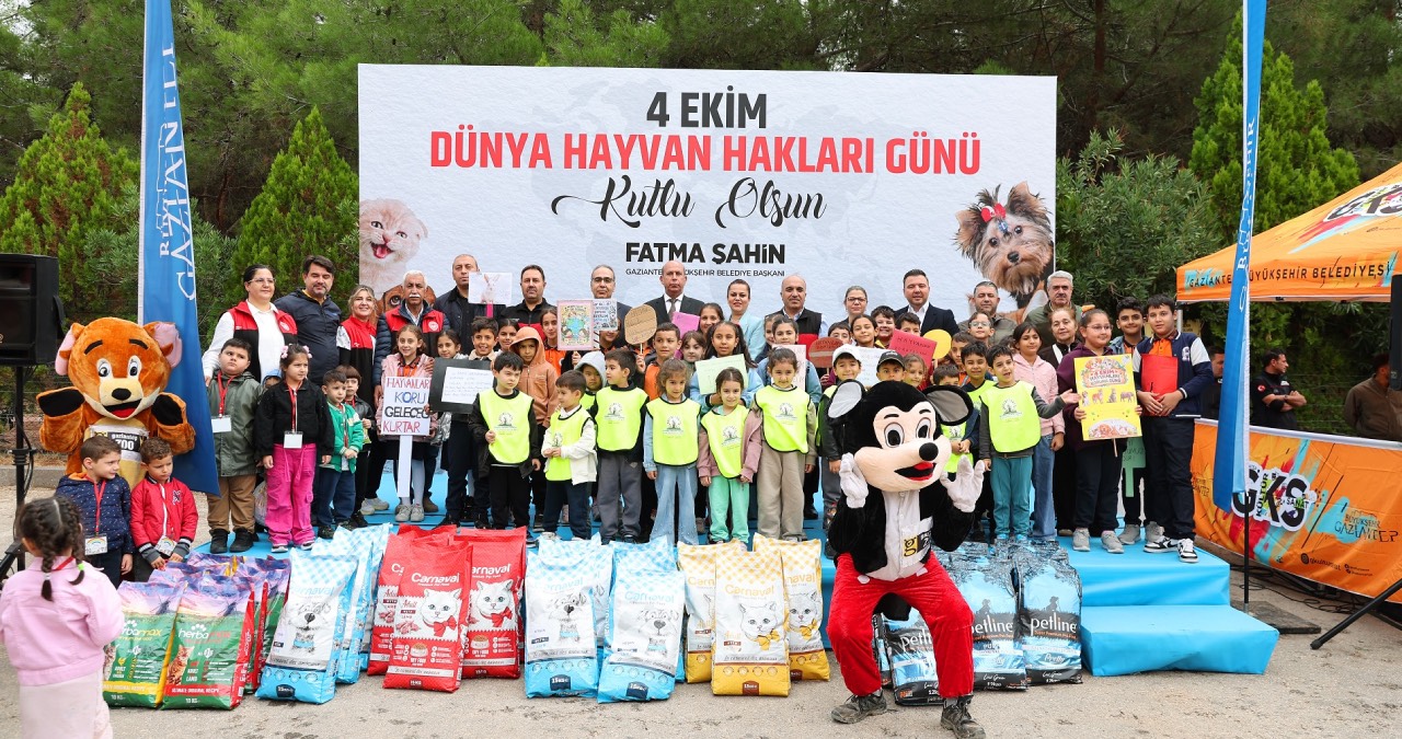 Gaziantep’te Dünya Hayvanları Koruma Günü kapsamında farkındalık etkinliği