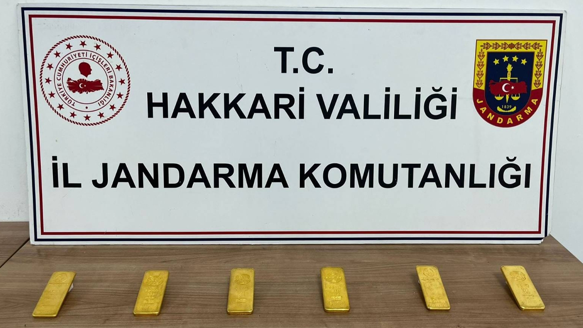 Hakkari'de gümrük kaçağı 6 kilogram altın yakalandı