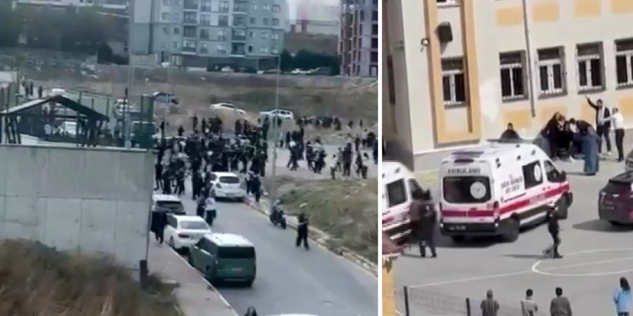 Esenyurt'ta bir lisede bıçaklı kavga! Polis ve sağlık ekipleri sevk edildi
