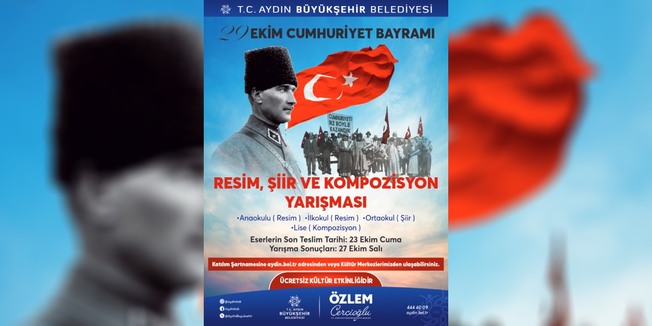 Aydın’da 29 Ekim temalı resim, şiir ve kompozisyon yarışması