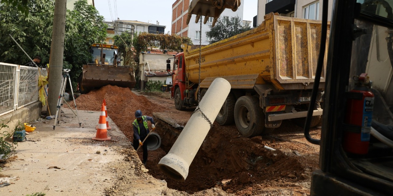 Bursa Osmangazi’de 340 metrelik altyapı çalışması