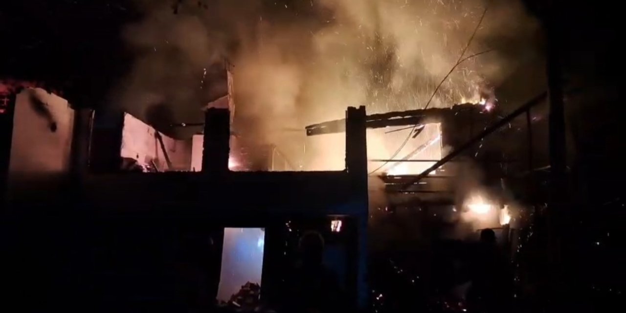 Karabük'teki yangında hayvanlar son anda kurtarıldı
