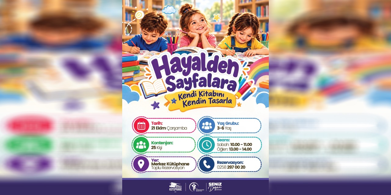 Merkezefendi’de çocuklar kendi kitaplarını tasarlayacak