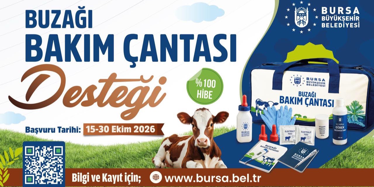 Bursa Büyükşehir'den büyükbaş hayvan yetiştiricilerine bakım çantası desteği