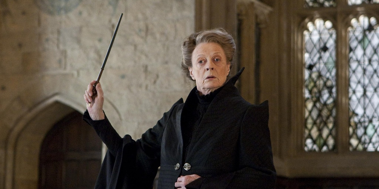 Rol arkadaşlarından  "Profesör McGonagall"a veda