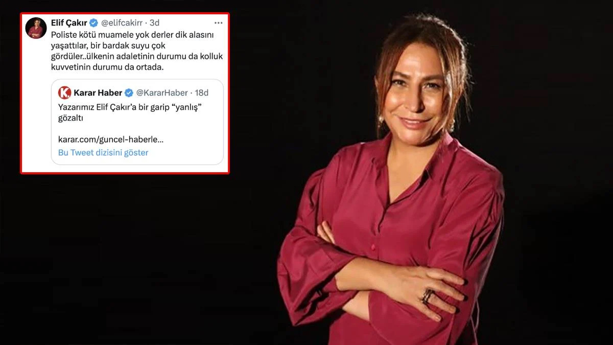 Karar Gazetesi yazarı Elif Çakır'ın 'yanlışlıkla gözaltına alınması' üzerine tepkiler büyüyor