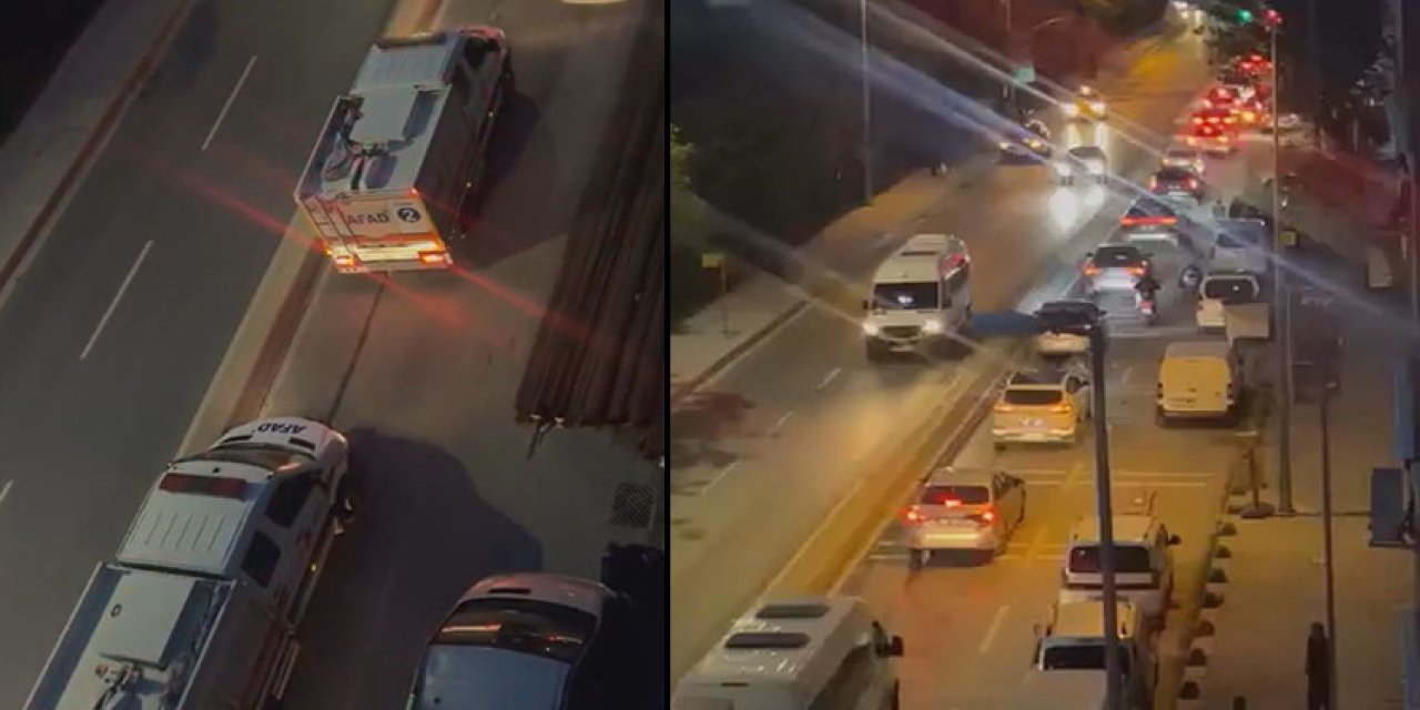 İstanbul'da yol çöktü: Göçük altında kalanlar var