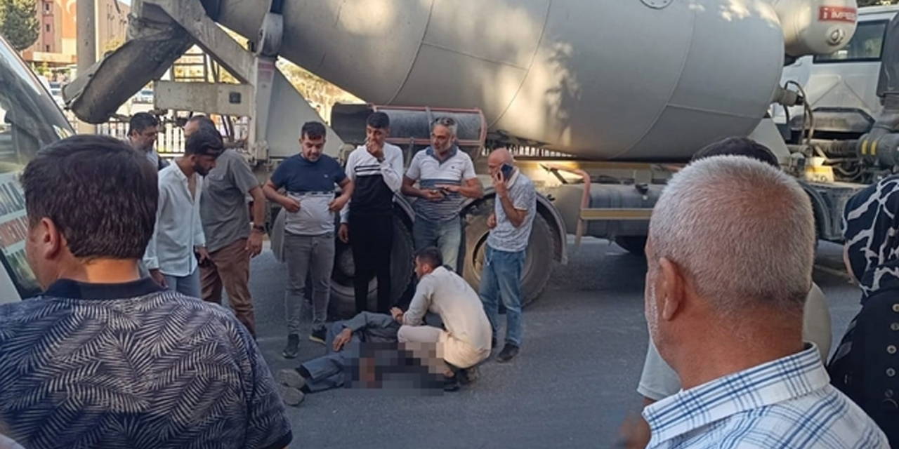 Mardin'de beton mikserinin çarptığı adam öldü