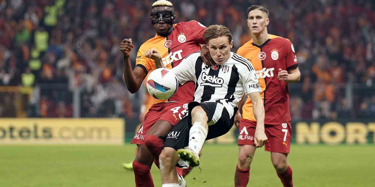 Galatasaray, Beşiktaş'ı derbide 2-1 yenerek üst üste 5. galibiyetini aldı