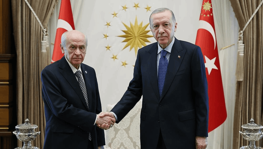 Erdoğan ve Bahçeli Külliye'de biraraya geldi