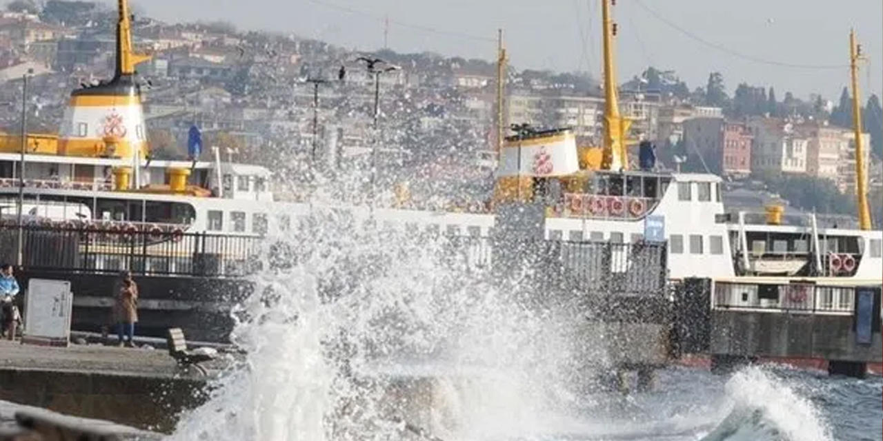 İstanbul’da vapur seferleri iptal edildi