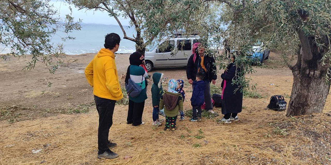 Çanakkale'de 9’u çocuk 16 düzensiz göçmen yakalandı