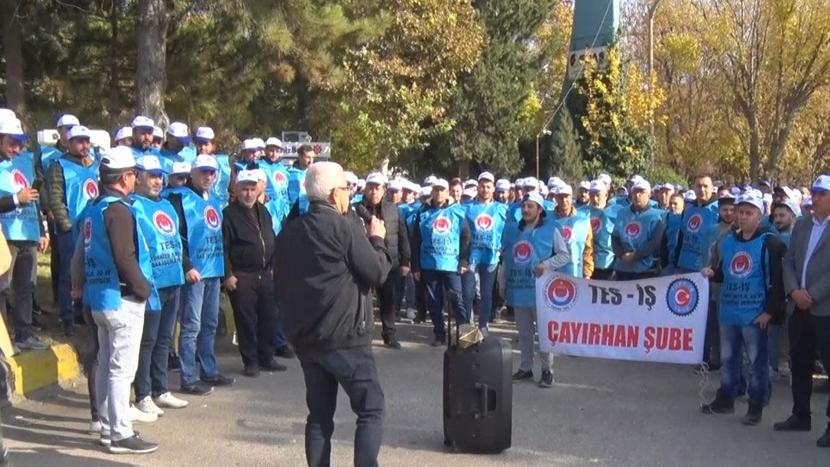 Ankara'da maden işçilerinden eylem