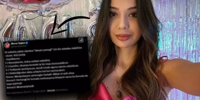 Merve Taşkın'dan tepki çeken 14 Şubat teklifi: "Motivasyona ihtiyacı olan varsa..." diyip 1 akşamlık fiyat verdi