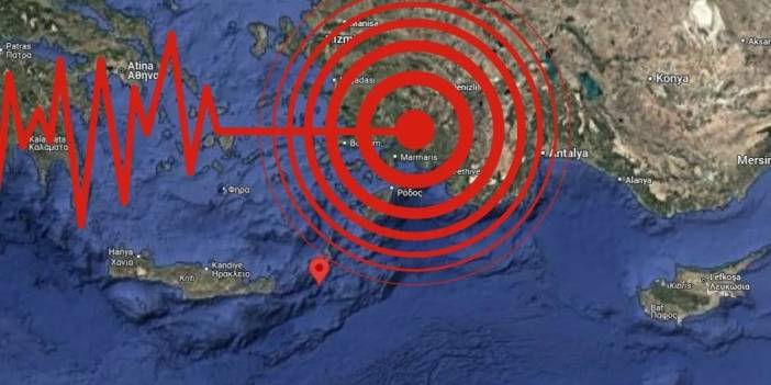 Akdeniz'de 6 büyüklüğünde deprem