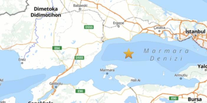 Marmara'da 5 büyüklüğünde deprem: Vali Gül'den açıklama