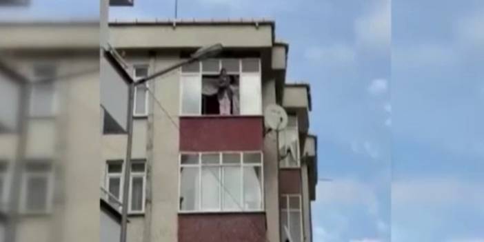 Marmara Denizi’nde 5.0 büyüklüğünde deprem anı kamerada! Cama çıkarak çığlıklar attı